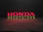 VINTAGE HONDA GENERATORS LIGHT UP SIGN 36"X9" WORKS PERFECTLY DEALER