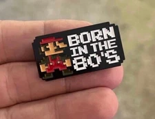 Mario 80s Nintendo Enamel Pin Retro 90s Video Game hat Bag NES 8 Bit Gameboy