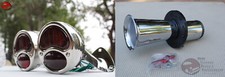 Model A Stainless Taillamp Stop Lens Chrome Bracket Set And Ah Ooga Horn 12 Volt