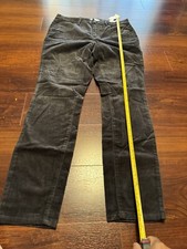 Loft Women Pants 29/8 Carbon Black color Corduroy Curvy High Waist Skinny 157