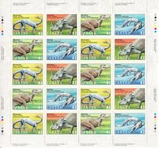 W CANADA 1495-1498 MS PREHISTORIC LIFE