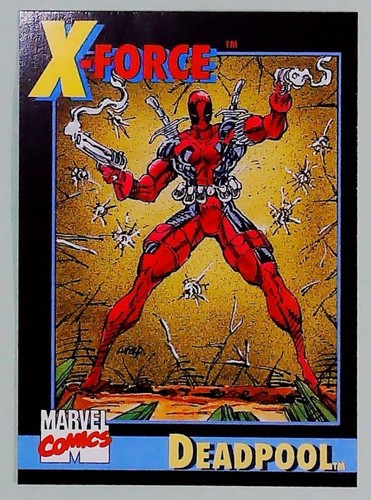 Deadpool - Marvel 1991 Impel Promo #3 - X-FORCE - Rookie Card - D 5 - Picture 3 of 3