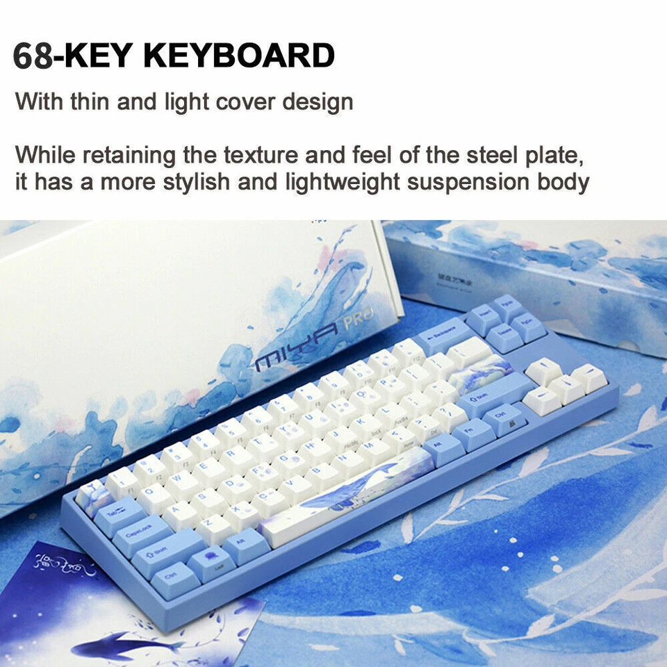 Ducky&Varmilo jointly MIYA PRO Blue Whale fall 68 key Mechanical Keyboard - Image 3 of 4