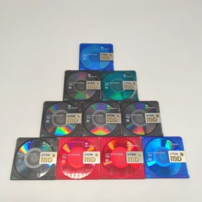 10 x TDK MD 74 MD-XG / Minidisk Spielzeit 74 Minuten Gebraucht Blankdisc