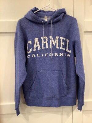 Carmel California Blue Pullover Hoodie by Teemax Sweatshirt Size S