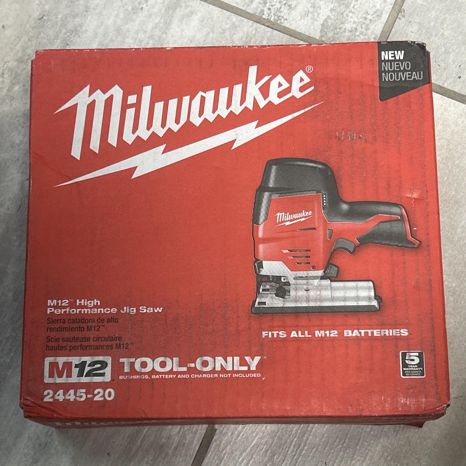 Milwaukee M12 12-Volt Lithium-Ion Cordless Jig Saw (Tool-Only) - 2445-20