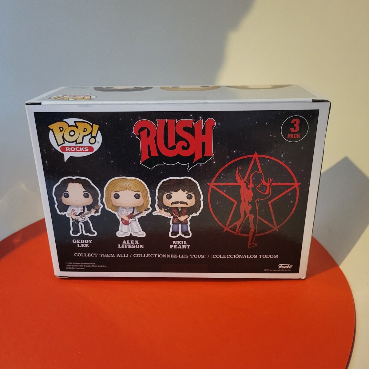Funko Pop! Rocks Rush Geddy Lee / Alex Lifeson / Neil Peart 3 Pack