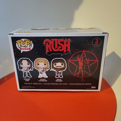 Funko Pop! Rocks Rush Geddy Lee / Alex Lifeson / Neil Peart 3 Pack