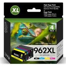 4pack 962XL Ink Cartridge For HP 962 OfficeJet Pro 9010 9016 9015 9018 9020 9025