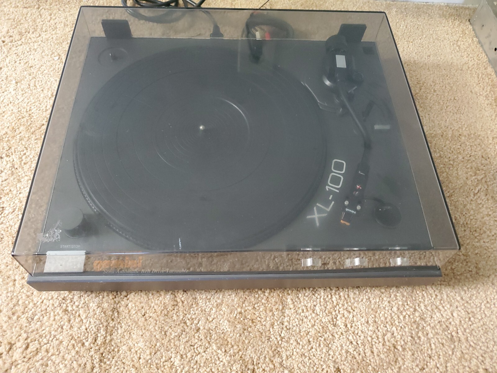 GEMINI XL100 SEMI AUTOMATIC BELTDRIVE TURNTABLE tested works eBay