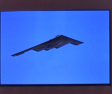 USAF Northrop Grumman B-2 Spirit Flight Military Bomber Aircraft Photo Slide Vtg