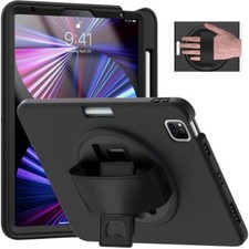 Hand Strap Case For iPad Case 10.2 iPad 10.9 Pro 11 Air 9.7 Heavy Duty Kid Cover