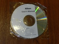 New Nikon OEM Genuine CD with User's Guide Instructions Manual for Coolpix S3000