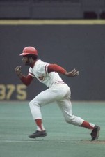 World Series, Cincinnati Reds Bobby Tolan in action, running bases - Old Photo