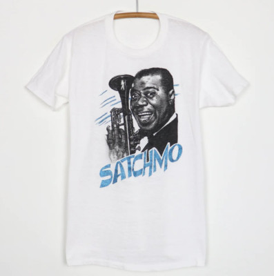 Louis Armstrong Heavy Cotton White All Size Unisex Shirt TR164