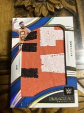 DREW GULAK - 2022 IMMACULATE WWE - JUMBO LOGO SHIRT PATCH - 7/50
