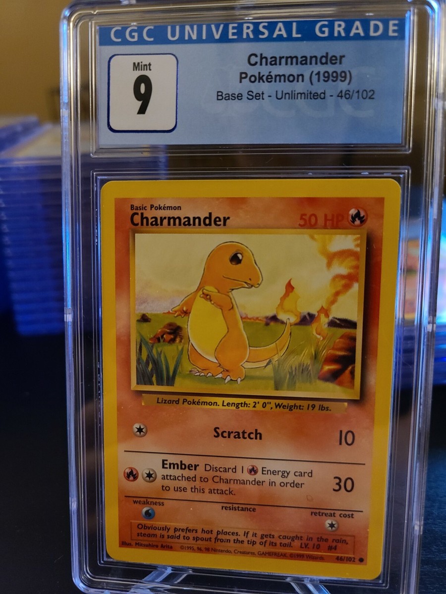 ヒトカゲ 旧裏 psa10 charamander 004 base set Damaged-] 1st Edition