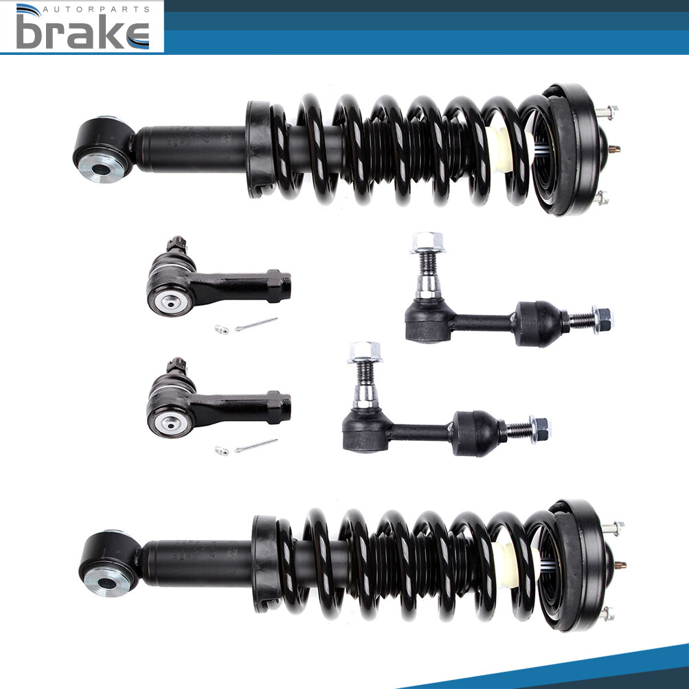 04-05 Ford F-150 2WD Front Suspension Kit with Struts Springs Sway Links & Tie Rods  