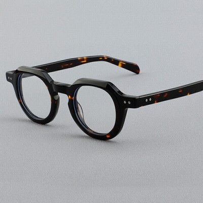 Dicker Acetat-Retro-Brillenrahmen im japanischen Stil, Markenbrille, Modebr H9O2