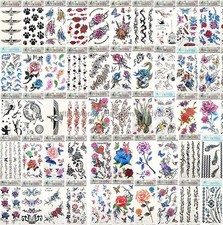 50 sheets temporary tattoo stickers tattoo transfers for adults