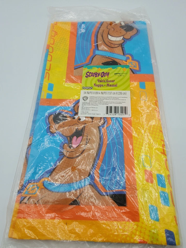 Scooby-Doo Vintage Cubierta de Mesa Cartón Red Fiesta Express Papel 54"x89" Nuevo Foto 2 de 4