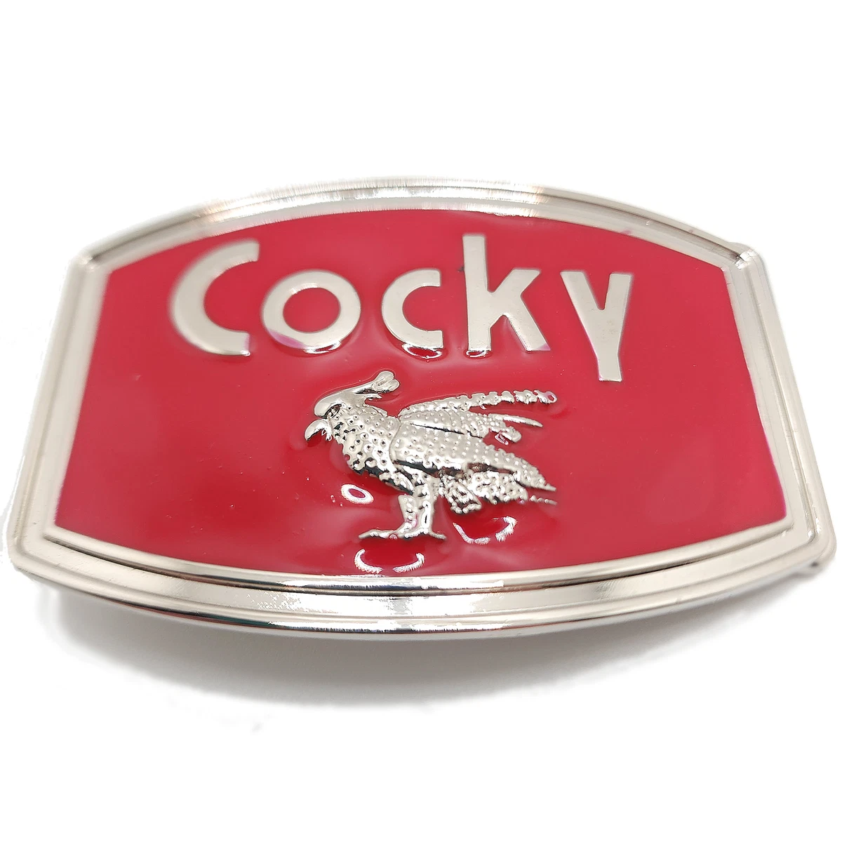 Cocky Fashion Metal Belt Buckle Red Cool