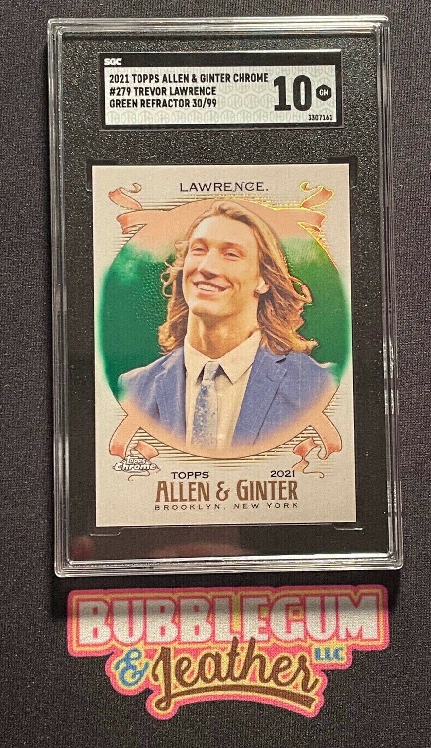 Trevor Lawrence Topps X Trevor Lawrence Nft Chrome #C6 Red Refractor
