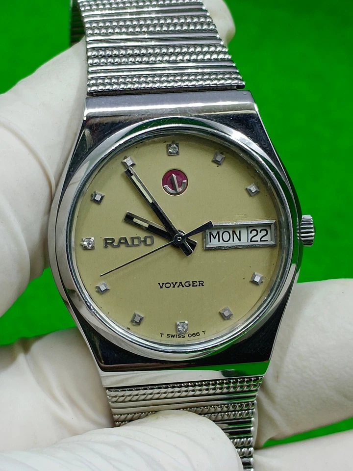 Reloj vintage RADO VOYAGER 17 joyas indicador automático día/fecha Foto 3 de 4