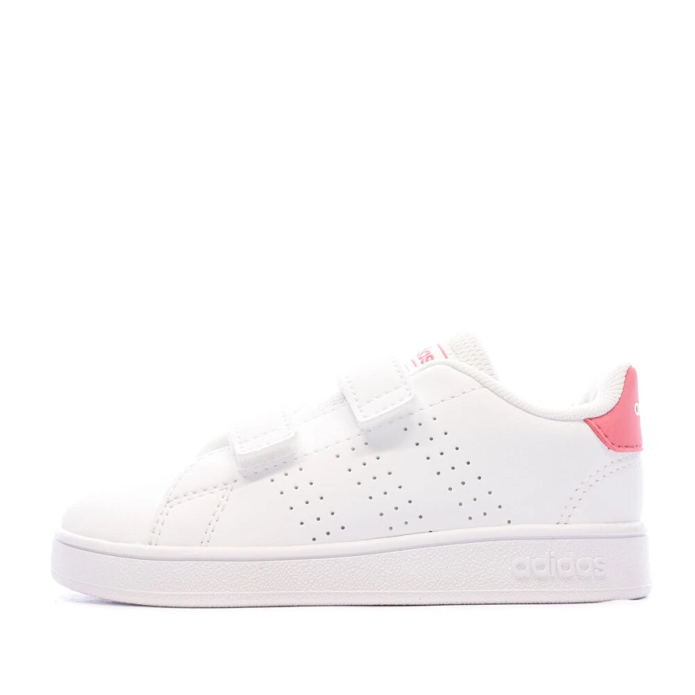 Baskets Blanc Rose B b Fille Adidas Advantage Cf eBay