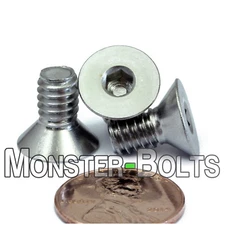 1/4-20 Stainless Steel Flat Head Socket Cap Screws, US Inch SAE Countersunk 18-8