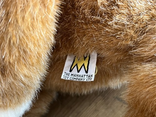Rare Vintage 1987 Manhattan Toy Company FOX Plush Stuffed Animal 14”EUC Clean - Picture 13 of 14