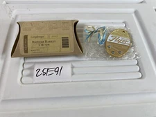 rare Longaberger Bicycle Basket Tie On Flyer 23323 New 25E91