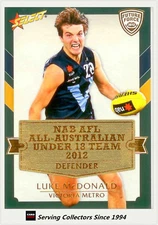 2012 Select AFL Future Force Cards All Australia Team Card AA3 Luke McDonald