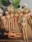 9 Vintage Mattel Barbie Dolls All 1966, 8 Have Bendable Knees, All Turn @waist