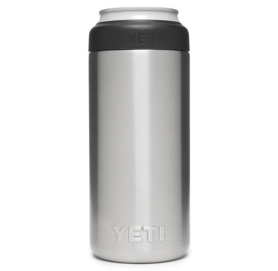 Yeti Rambler 12 oz. Colster Slim Can Insulator Cooler   Stainless