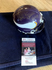 Paul Krause HOF 98 Autographed Authentic Vikings Mini Helmet JSA COA & Case — photo 2