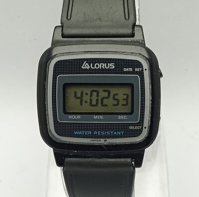 Lorus Quartz Y792-4230 LCD Digital Vintage Men s Watch AHS331BAS3