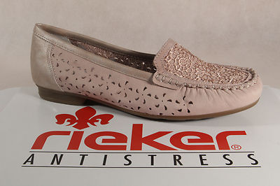 Rieker 40087 Slipper Sneakers Half Shoes Sports Shoes Ballerina Rose NEW