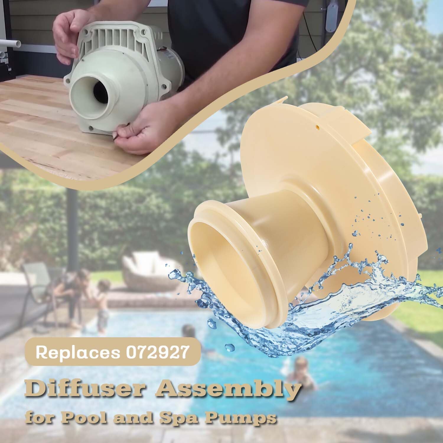 Intelliflo Diffuser For Pentair/whisperflo/intelliflo Pool Pump 1/2-2 HP 072927 Diffuser ...