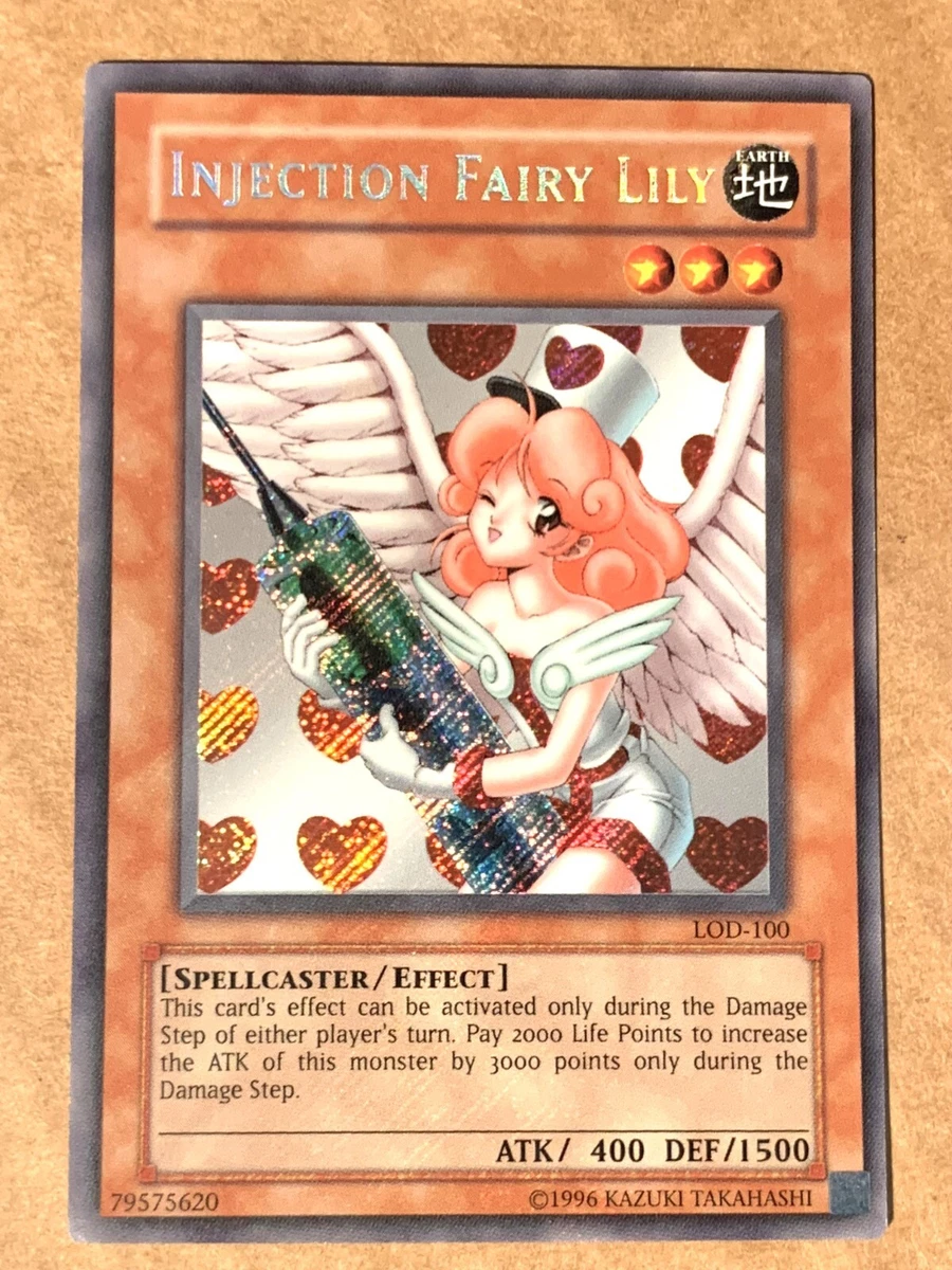 yugioh Injection Fairy Lily LOD-100 unlimited Edition SECRET RARE VLP | eBay