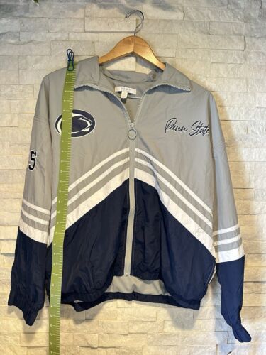 Women’s WEAR by Erin Andrews Gray Penn State Nittany Lions Vintage Zip Up Jacket - Picture 6 of 7