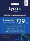 Lycamobile $29 Plan 1st Month (esim or physical sim)