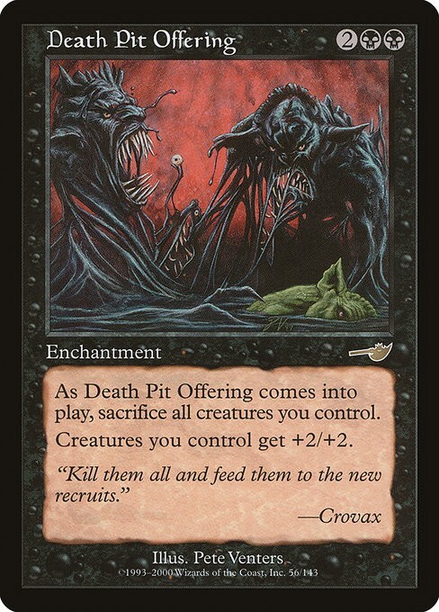 Death Pit Offering 1x MtG Nemesis NEM SP/NM