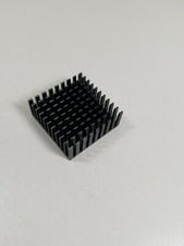 Black 1.4"x1.4"x0.4" Aluminum Chipset Heatsink Cooler Heat Cooling Fin