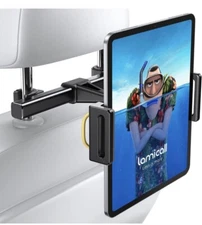 Car Back Seat Headrest Mount Holder Stand For iPad Phones Tablet Universal Black