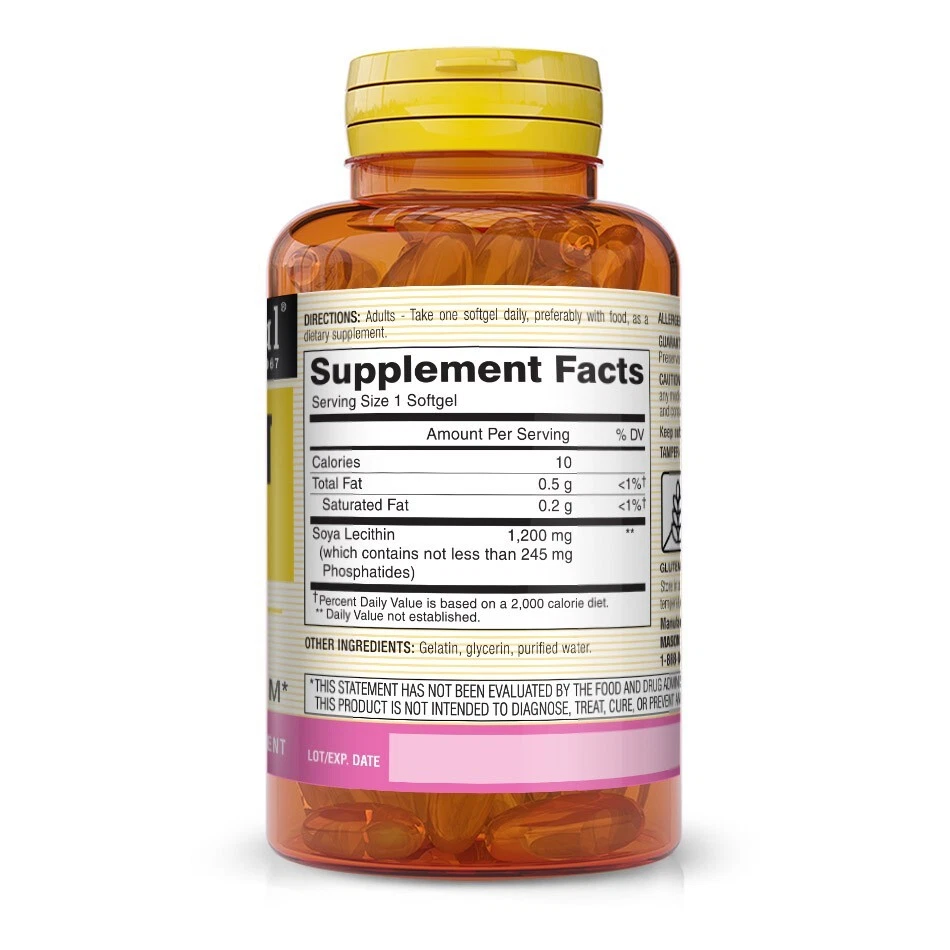 1 paquete LECITINA 1200 mg*01/2027* Foto 2 de 4