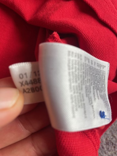 Adidas TEAM GB 2012 Red POLO SHIRT Olympic GREAT BRITAIN Extra Large XL Used - Picture 7 of 12