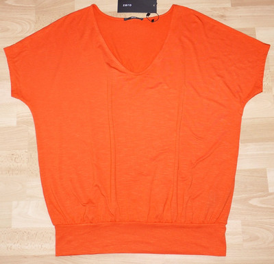 ZERO Shirt Gr.40 orange rot Kurzarm Set ++Neu++