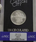 1882 CC US Morgan Dollar $1 GSA NGC MS65 Box/Papers