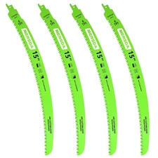 Japanese Teeth Reciprocating Saw Blade 15 In, Curved Edge Wood Pruning Saw Blade